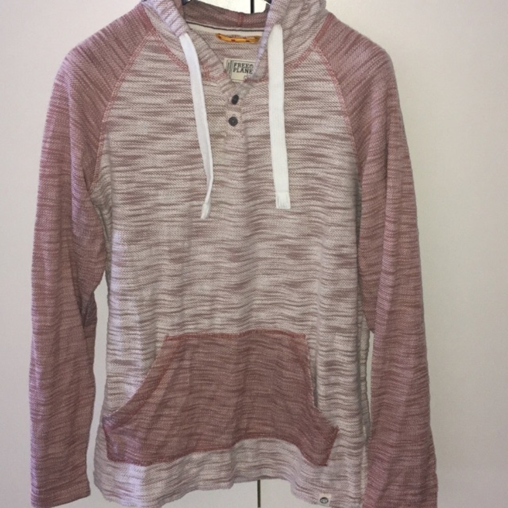 Free Planet Lightweight Red/White Beach Hoodie, M